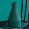Fabulaxe 10 H Decorative Ceramic Sculpture Channeled Centerpiece Table Vase, Dark Teal Blue Green QI004055.DGN - alternate 5